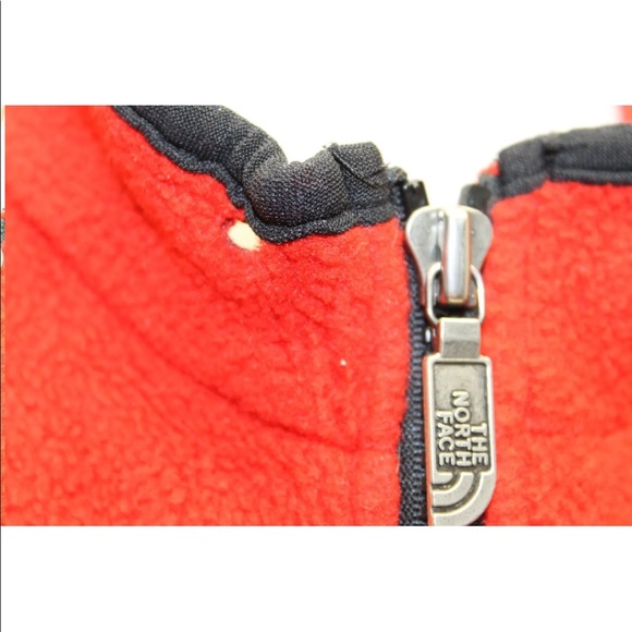 North Face Mens Red Fleece Zip Up Vest  Made In USA Medium - Picture 3 of 12